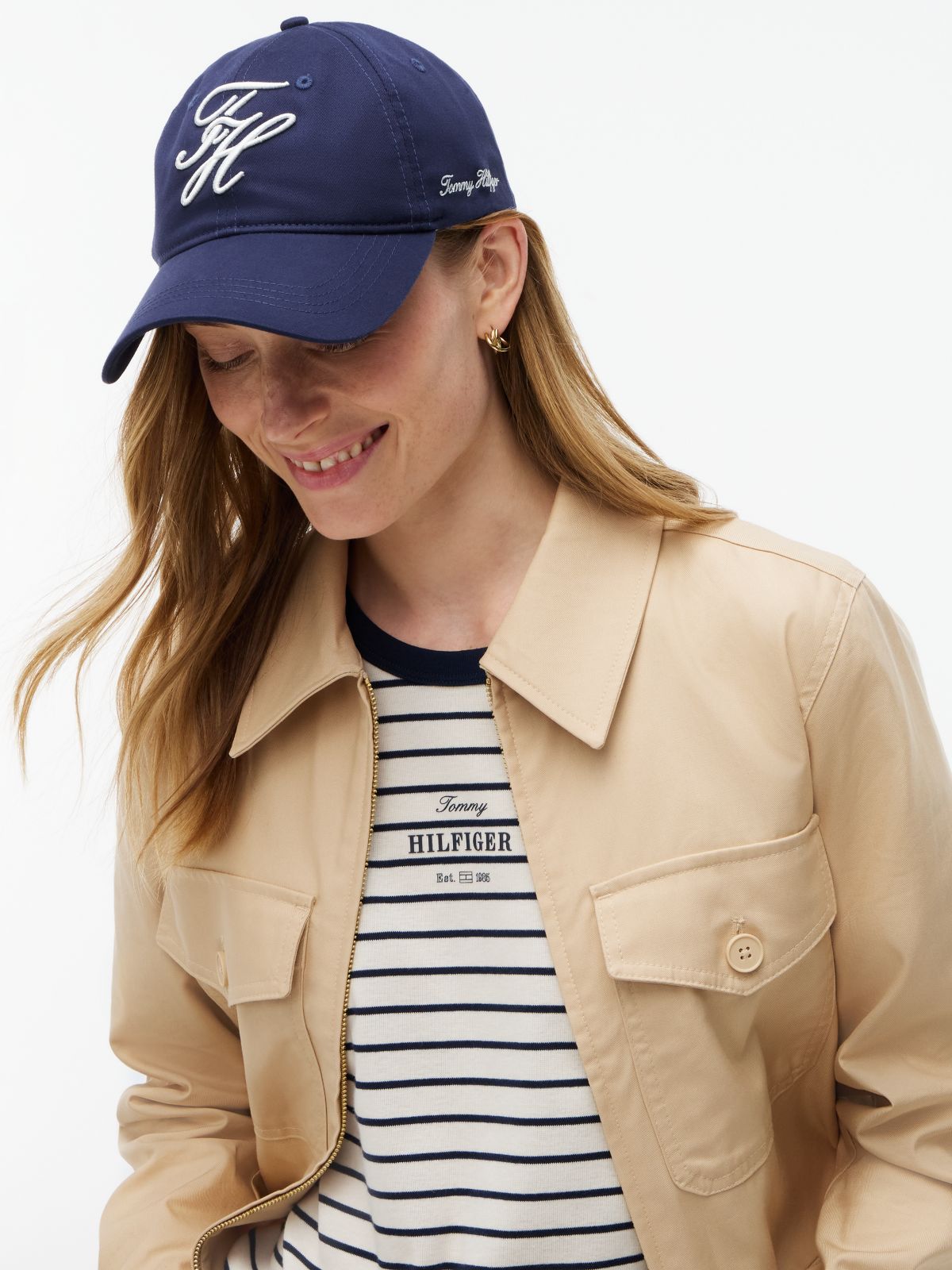 Logo Embroidery Baseball Cap — Blue