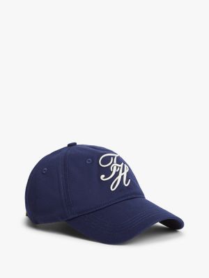 blue baseball-cap mit logo-stickerei für damen - tommy hilfiger