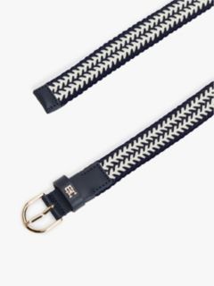 Essential TH Monogram Braided Elastic Belt — Multi 2