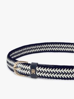Essential TH Monogram Braided Elastic Belt — Multi 3