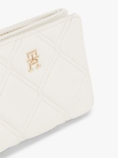 Quilted TH Monogram Bifold Wallet — Beige 4