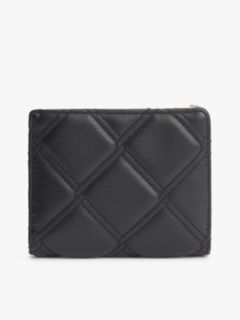 Quilted TH Monogram Bifold Wallet — Black 2
