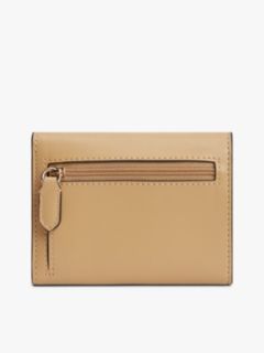Modern TH Monogram Turn Lock Trifold Wallet — Khaki 2