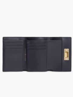 Modern TH Monogram Turn Lock Trifold Wallet — Khaki 3