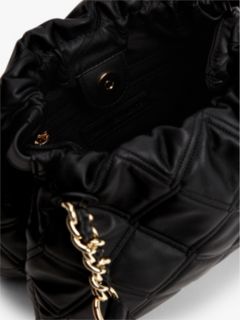 TH Monogram Quilted Tote Bag — Black 4