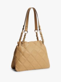 TH Monogram Quilted Tote Bag — Khaki 3