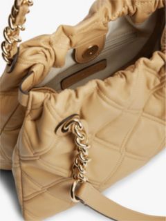 TH Monogram Quilted Tote Bag — Khaki 4