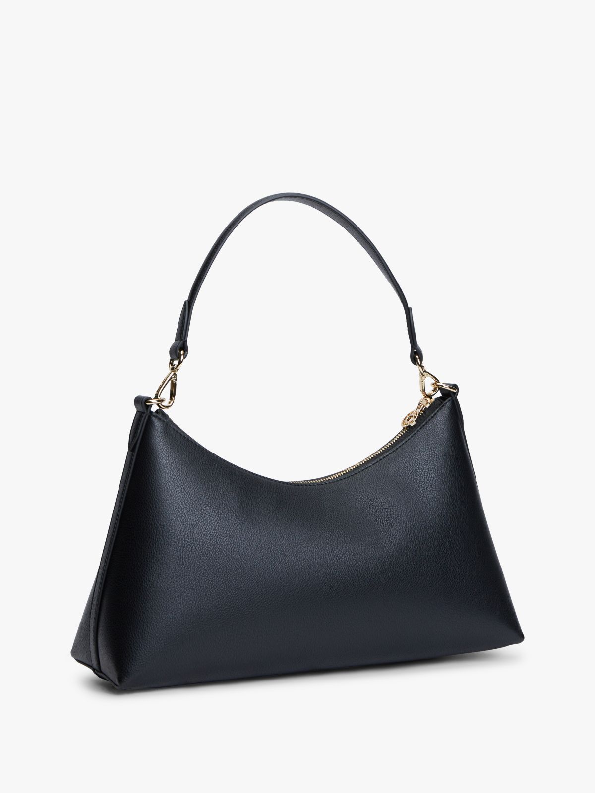Hilfiger Icon Pebble Grain Shoulder Bag — Black