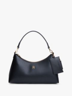 Hilfiger Icon Pebble Grain Shoulder Bag — Black 1