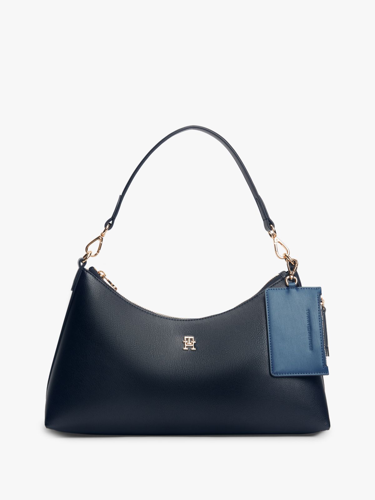 Hilfiger Icon Pebble Grain Shoulder Bag — Blue