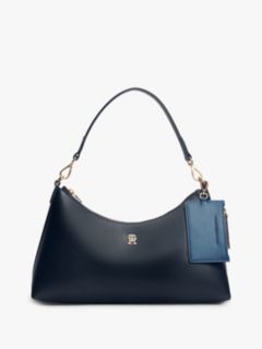 Hilfiger Icon Pebble Grain Shoulder Bag — Blue 1
