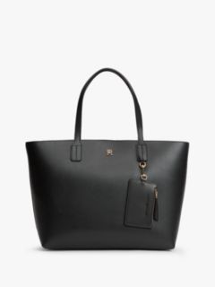 Hilfiger Icon Tote Bag With Detachable Purse — Black 1