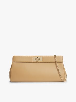 Modern Chain TH Monogram Clasp Clutch