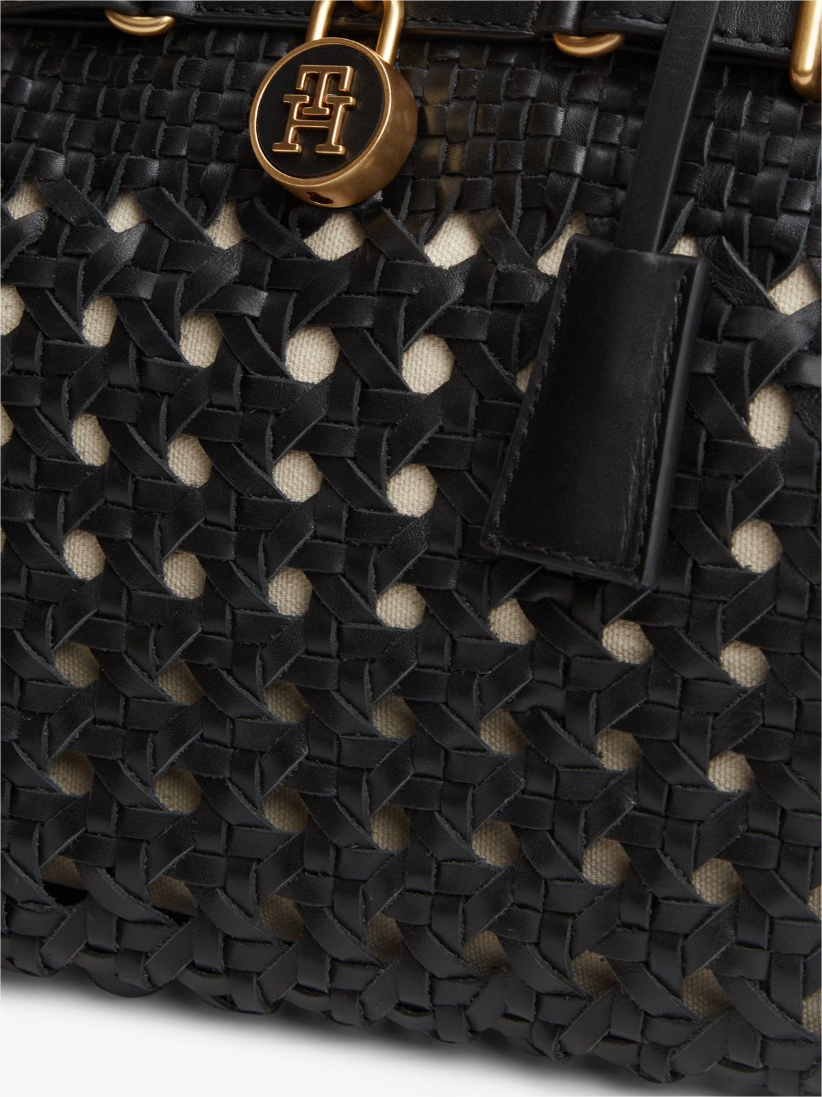 The American Icon Braided Leather Tote Bag — Black