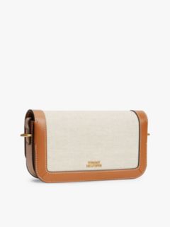 Canvas Leather Trim Crossbody Bag — Multi 3