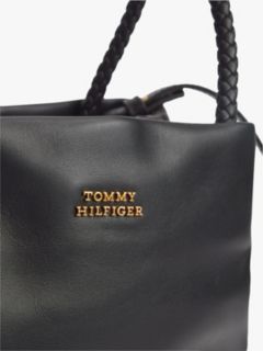 Convertible Leather Crossbody Bucket Bag — Black 5