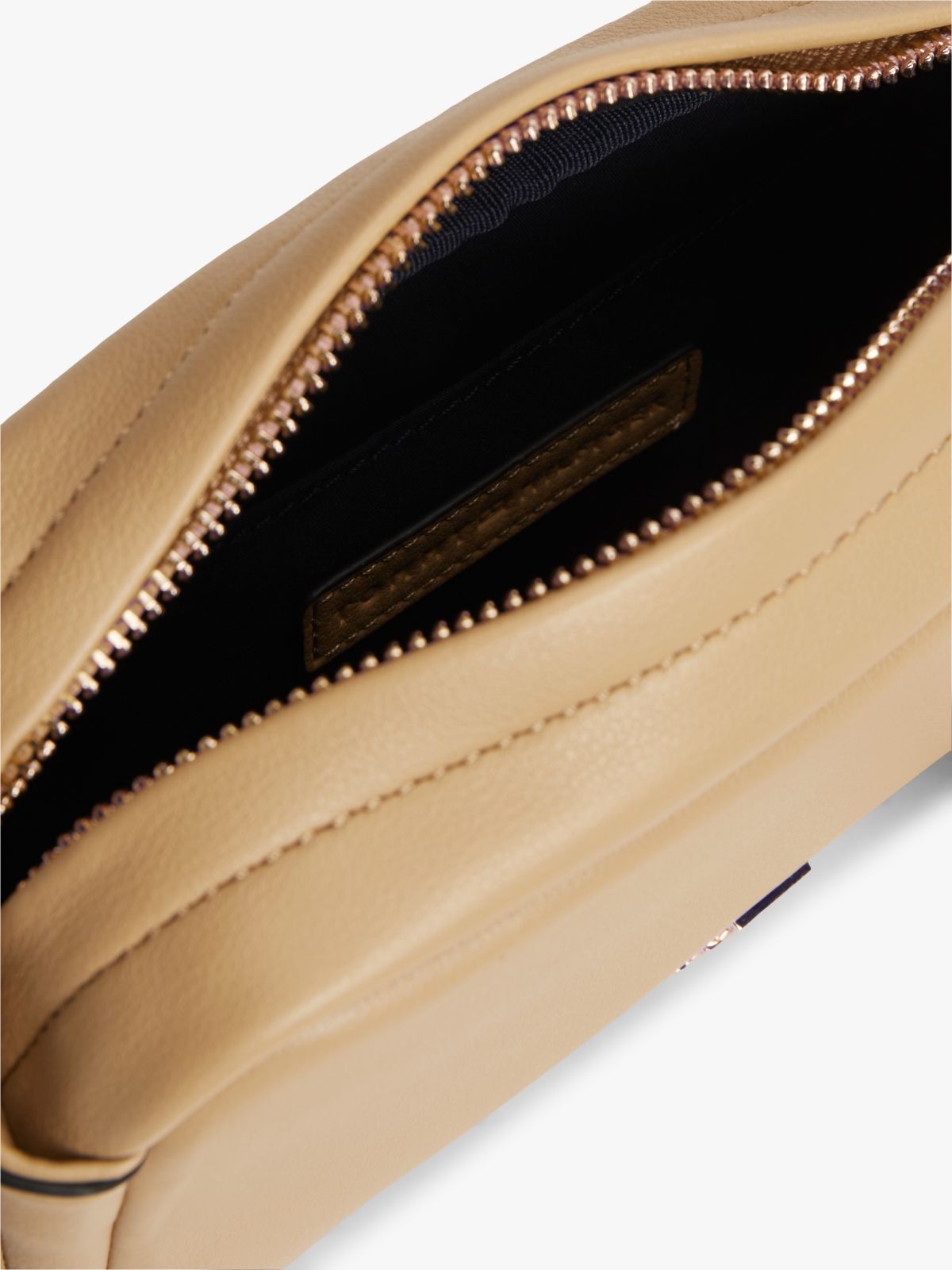 Logo Tape Crossbody Camera Bag — Khaki