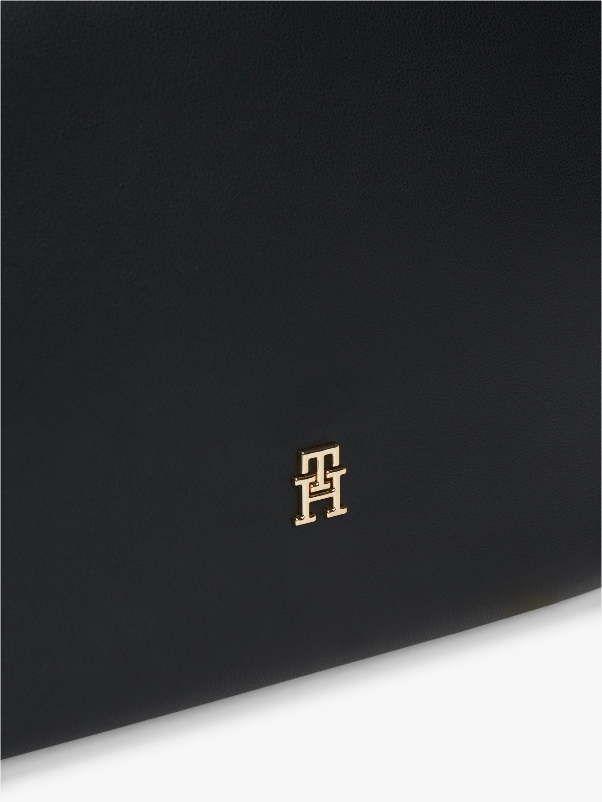 Hilfiger Icon Logo Tape Tote Bag — Black