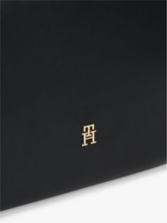 Hilfiger Icon Logo Tape Tote Bag — Black 5