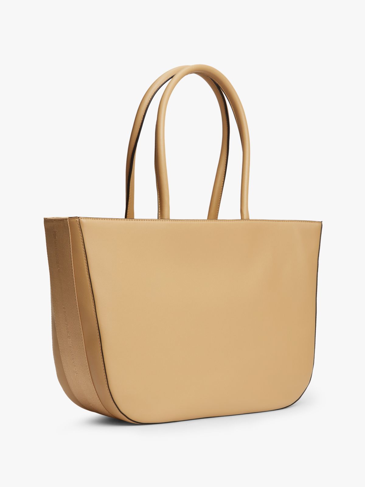 Hilfiger Icon Logo Tape Tote Bag — Khaki
