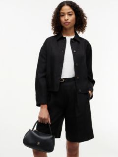 TH Monogram Repeat Logo Satchel — Black 2