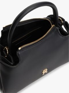 TH Monogram Repeat Logo Satchel — Black 4