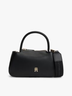 TH Monogram Repeat Logo Satchel — Black 1