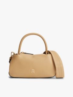 TH Monogram Repeat Logo Satchel — Khaki 1