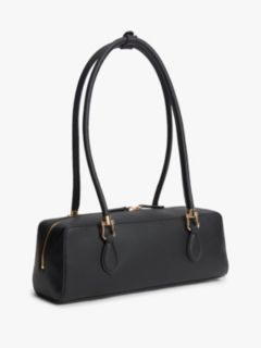 TH Monogram Textured Shoulder Bag — Black 3