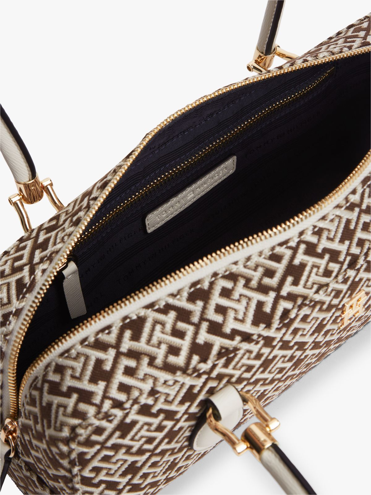 Textile Jacquard Rectangular Shoulder Bag — Multi