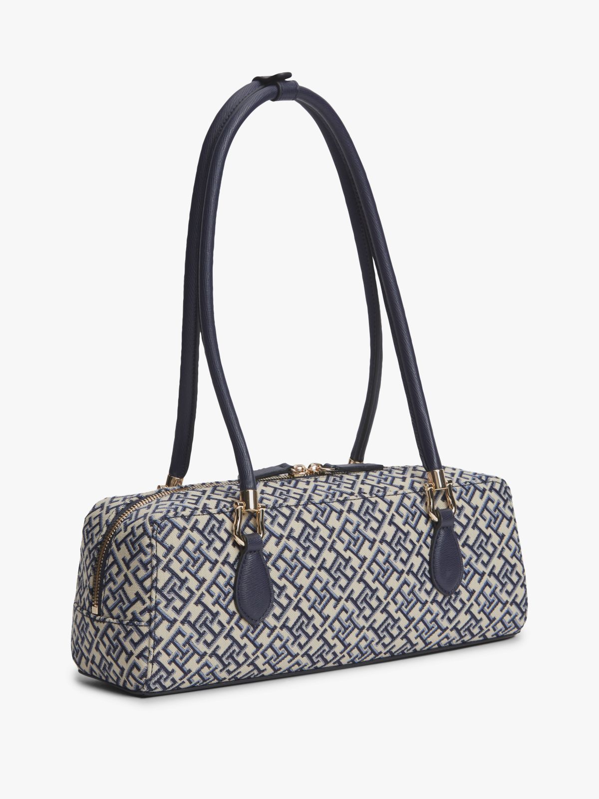 Textile Jacquard Rectangular Shoulder Bag — Multi