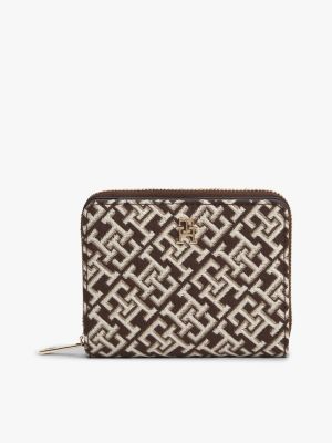 portefeuille hilfiger icon en jacquard th multi pour femmes tommy hilfiger