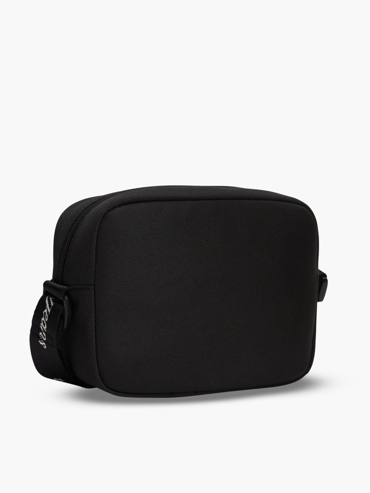 Essential Repeat Logo Crossbody Bag — Black