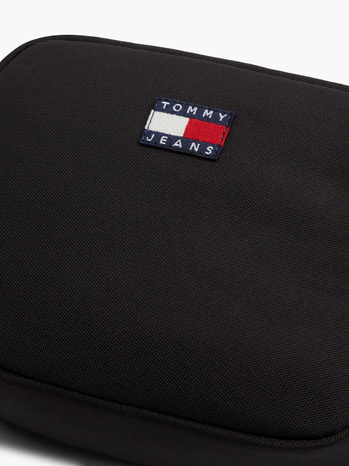 Essential Repeat Logo Crossbody Bag — Black