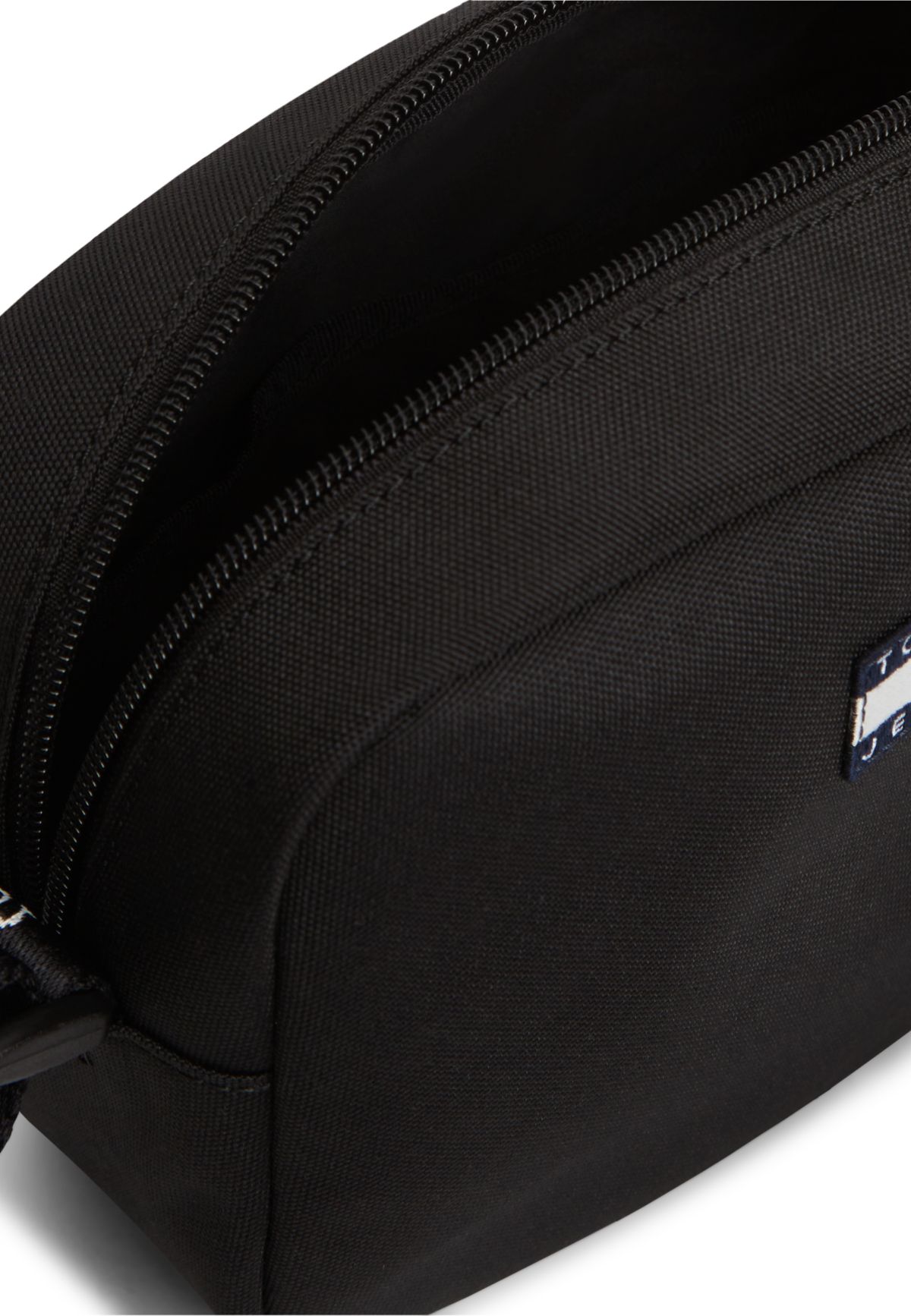 Essential Repeat Logo Crossbody Bag — Black