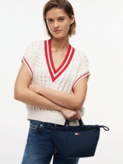 Essential Repeat Logo Crossbody Tote Bag — Blue 2
