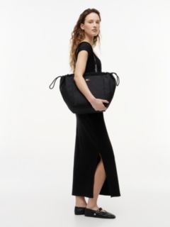 Essential Repeat Logo Tote Bag — Black 2