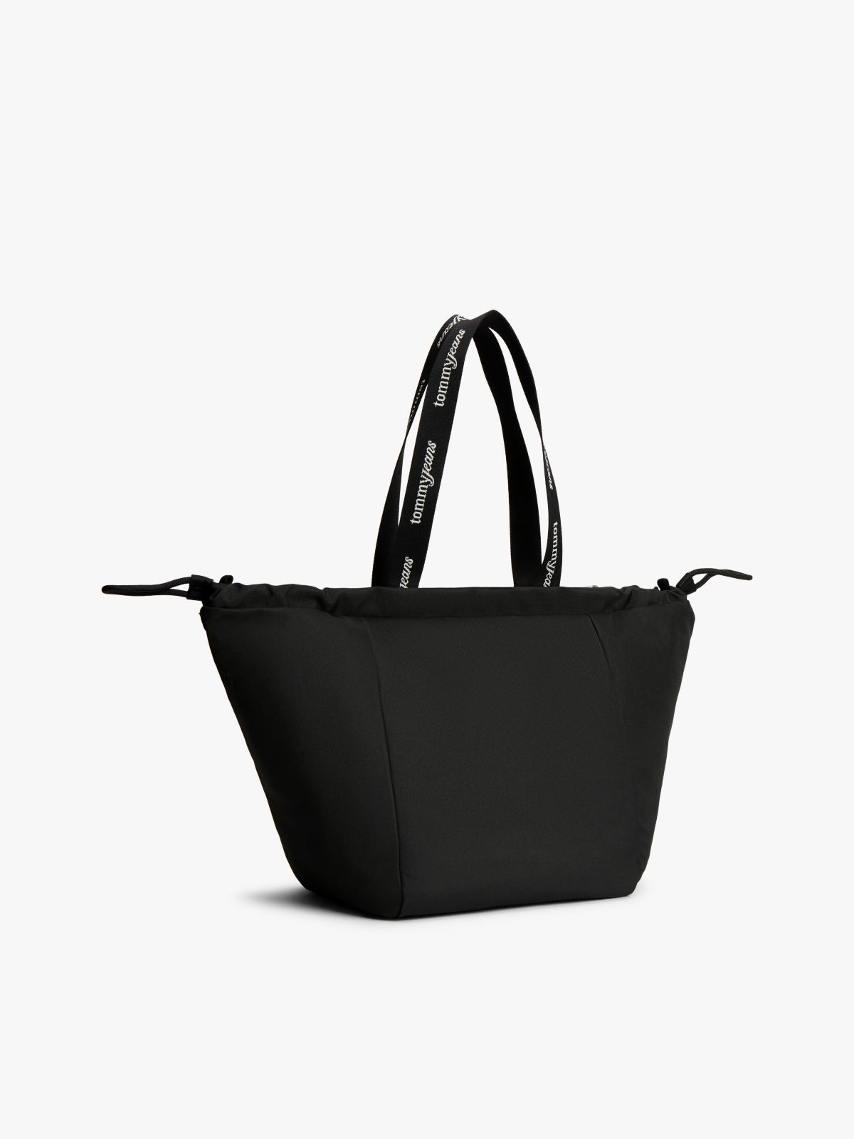 Essential Repeat Logo Tote Bag — Black
