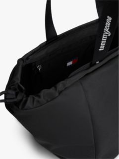 Essential Repeat Logo Tote Bag — Black 4