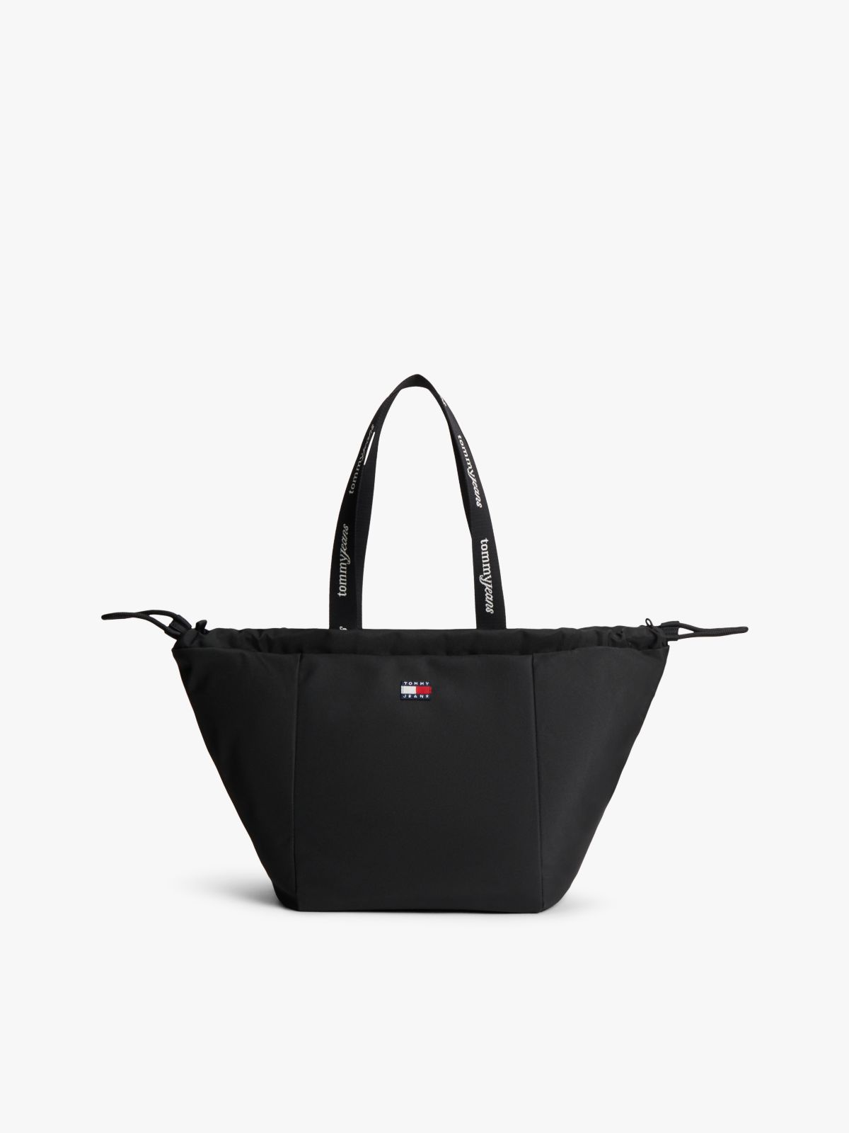 Essential Repeat Logo Tote Bag — Black