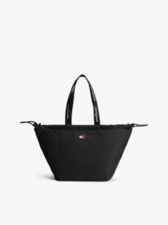 Essential Repeat Logo Tote Bag — Black 1