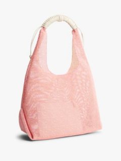 Woven Hobo Bag — Pink 3