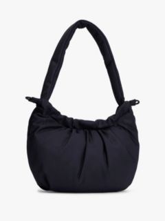 Multi Charm Drawstring Shoulder Bag — Black 3