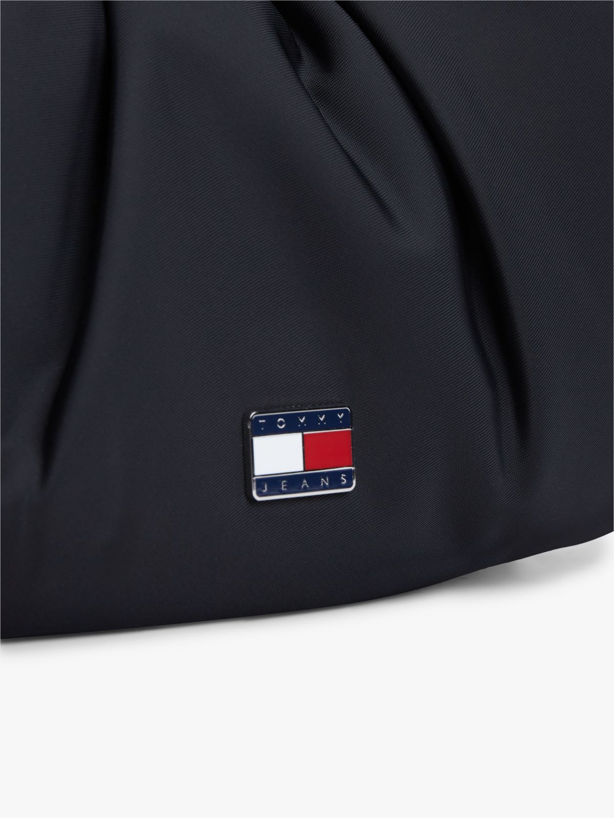 Multi Charm Drawstring Shoulder Bag — Black