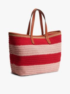 Woven Stripe Logo Appliqué Tote Bag — Multi 3