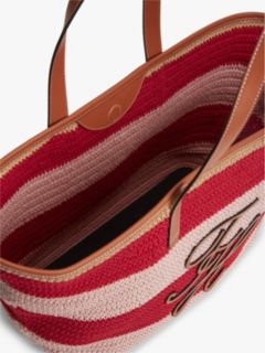 Woven Stripe Logo Appliqué Tote Bag — Multi 4