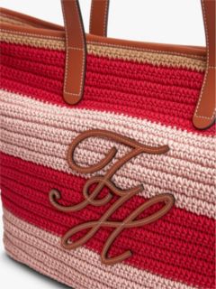 Woven Stripe Logo Appliqué Tote Bag — Multi 5