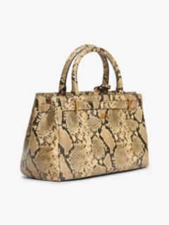 The American Icon Snake Print Leather Tote Bag — Brown 3