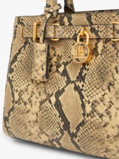 The American Icon Snake Print Leather Tote Bag — Brown 5