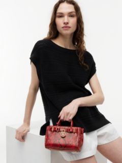 The American Icon Snake Print Leather Tote Bag — Red 2